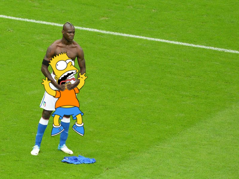 Stryper Bart Simpson och har av allt att döma inga emotionella problem med det. Stryper Bart Simpson och har av allt att döma inga emotionella problem med det.