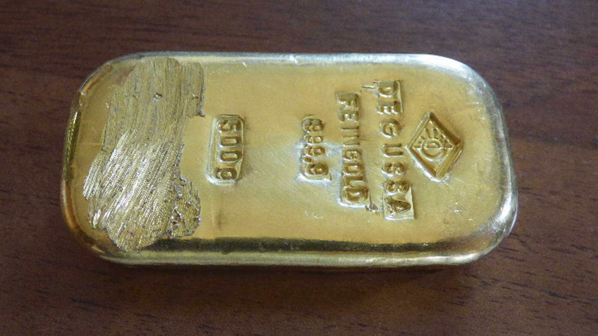 Guldtackan hittades i sjön.
