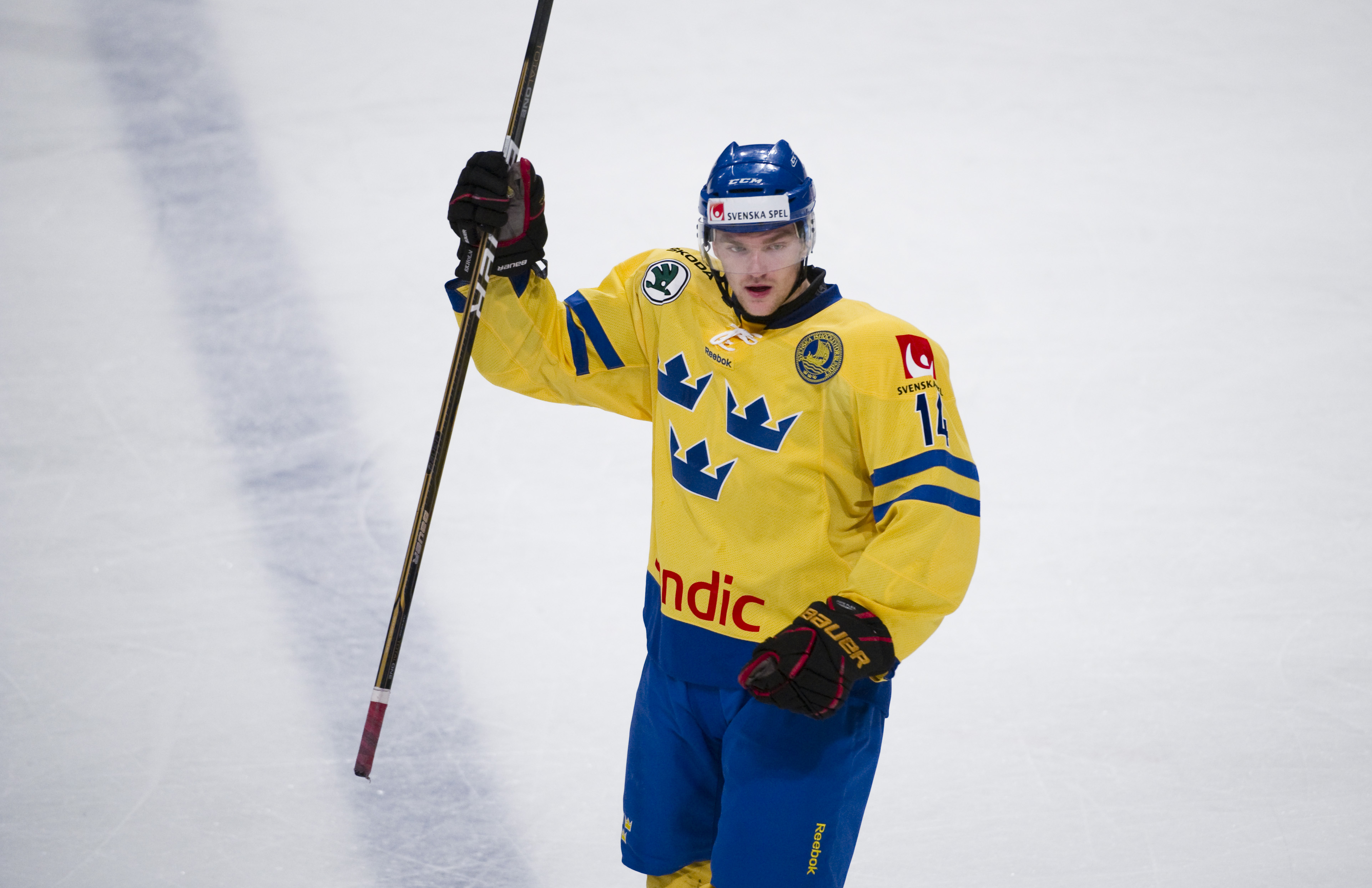 Mattias Ekholm öppnade målskyttet i slutet av den andra perioden.