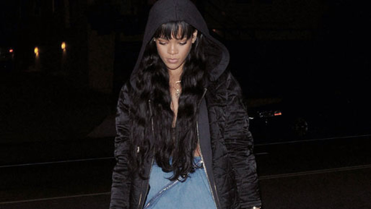 Rihanna gick på middag i Santa Monica. 