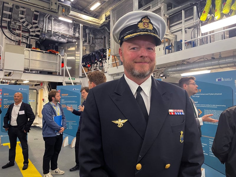 Kommendörkapten Jens Bach är fartygschef på F357 Thetis.