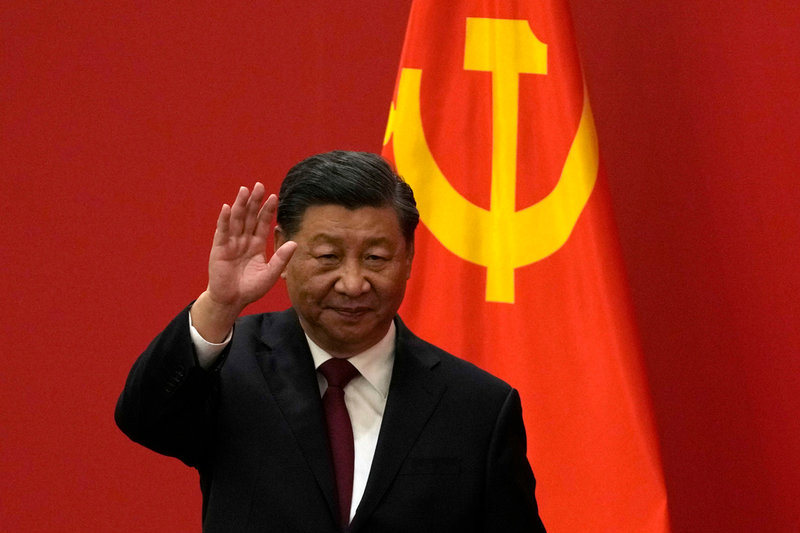 Kinas president Xi Jinping i söndags.