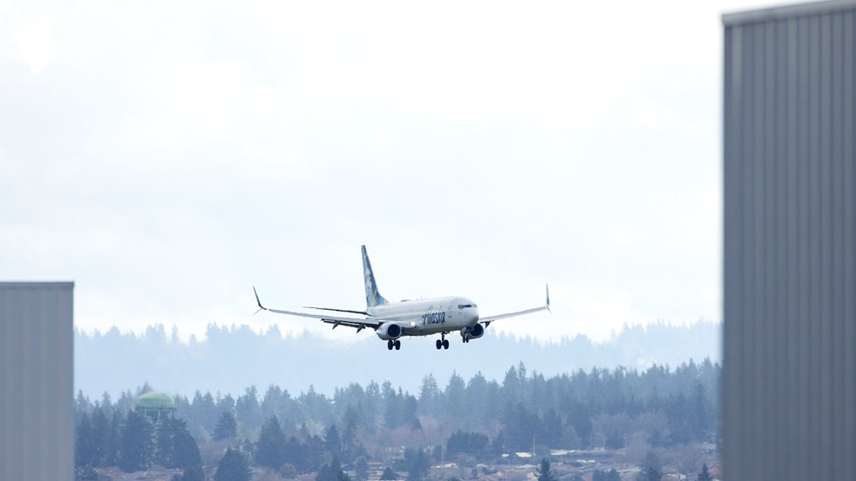 Boeings plan 737 Max 9 får inte flygas förrän de har inspekterats. Arkivbild.