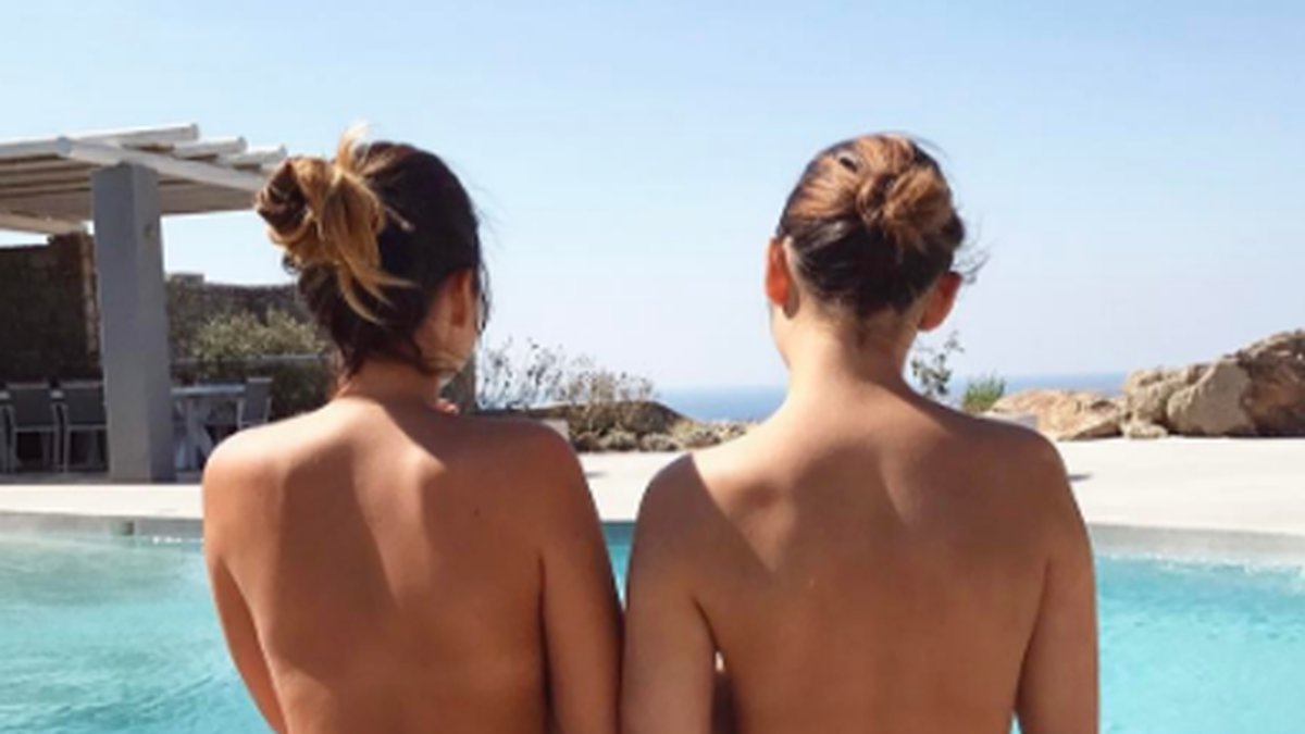 Nicole Falciani la upp den här bilden på sin Instagram och skrev "MY body MY rules".