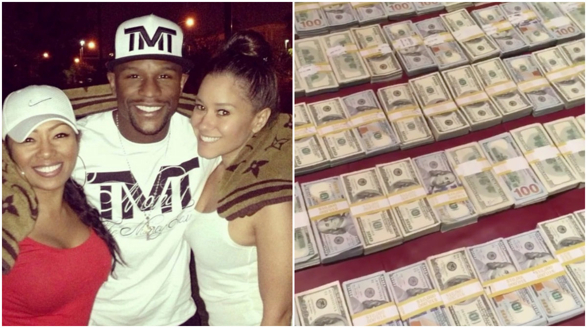Floyd Mayweather har lagt upp en video på sin Instagram där han visar upp flera buntar med pengar. 