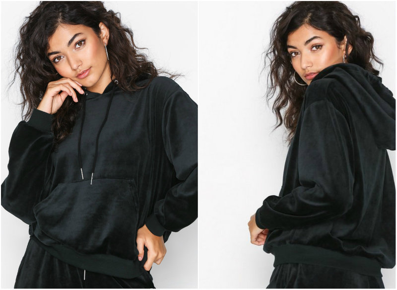 Svart hoodie 