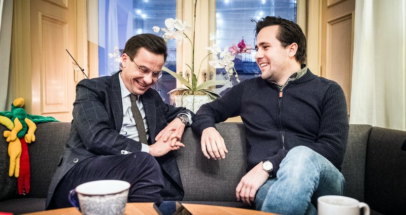 Ulf Kristersson och Benjamin Dousa Ulf Kristersson och Benjamin Dousa