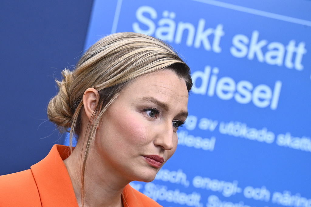 Ebba Busch, partiledare för KD och energi- och näringsminister. Arkivbild.