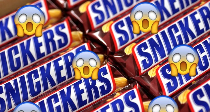 Mars, Snickers, Choklad, Sverige, Plast