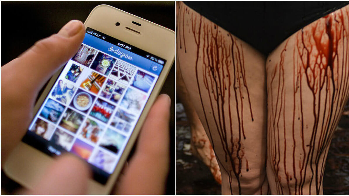 Nakenbilder går inte hem hos Instagram, men mens är faktiskt ok. 