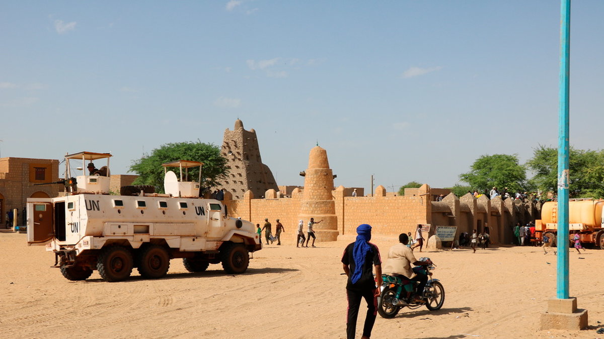 Ett FN-fordon i Timbuktu i Mali i fjol. Bilden är inte kopplad till texten. Arkivbild.
