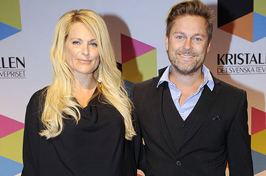 Laila Bagge och Niclas Wahlgren. Laila Bagge och Niclas Wahlgren.