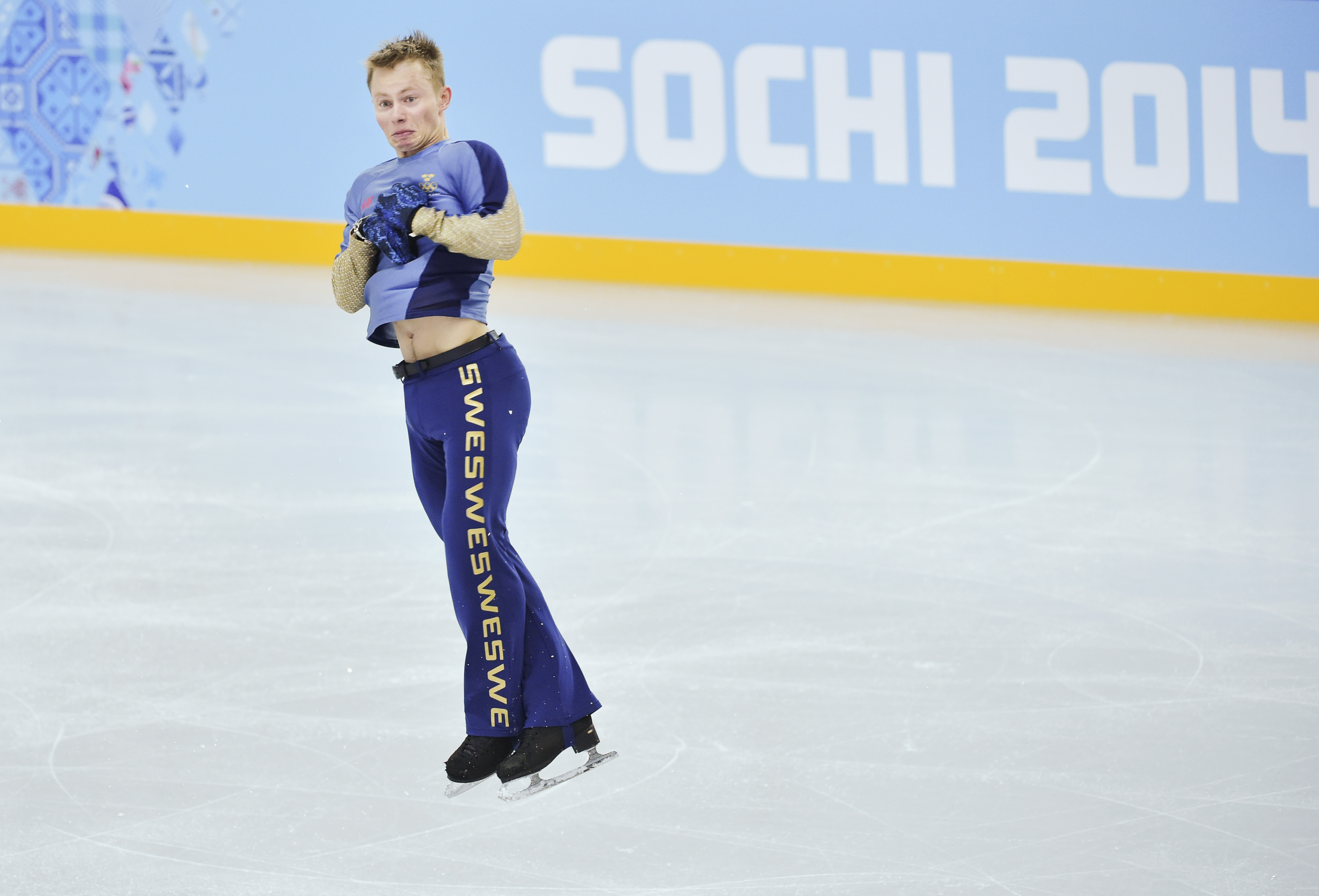 Sveriges konståkare Alexander Majorov under en träning. Sveriges konståkare Alexander Majorov under en träning.