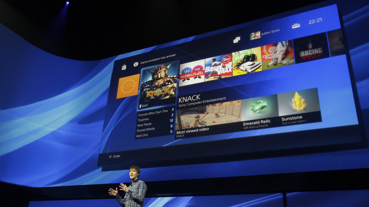 Sonys presentation av Playstation 4 i februari.