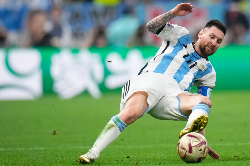 Lionel Messi ledde Argentina till VM-guld 2022. Arkivbild.