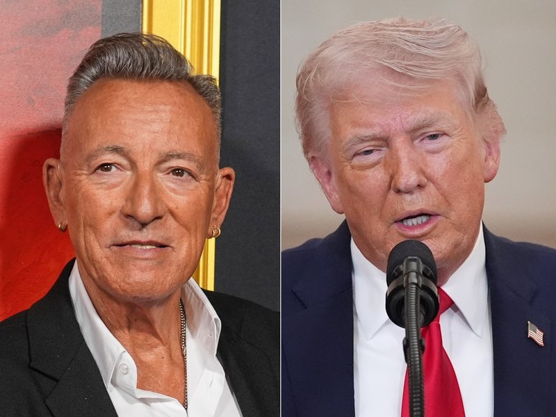 Donald Trump fortsätta att kritisera Bruce Springsteen. Foto: Chris Pizzello/Alex Brandon/AP/TT