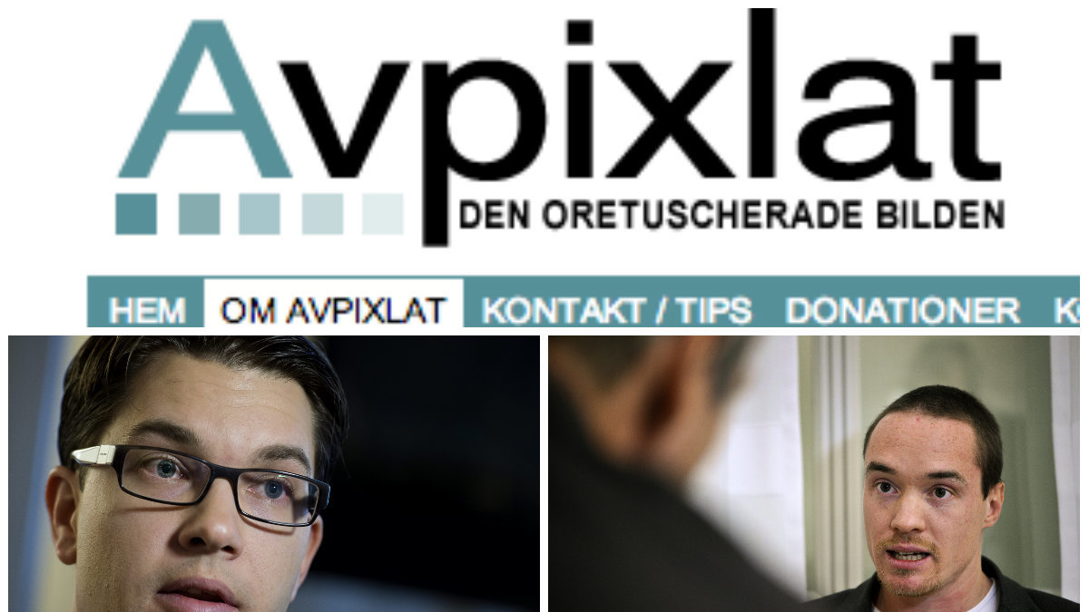 Bloggen Avpixlat har hyllats av Åkesson och har täta band till Sverigedemokraterna, bland annat genom att Kent Ekeroth upplåter ett bankgiro.