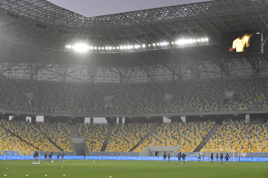 Fotbollsarenan i Lviv kan bli aktuell som spelplats om Spanien, Portugal och Ukraina tilldelas VM i fotboll 2030. Arkivbild.