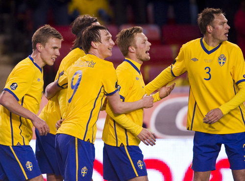 Sveriges vann den viktiga EM-kvalmatchen mot Moldavien med 2-1 på Råsunda.