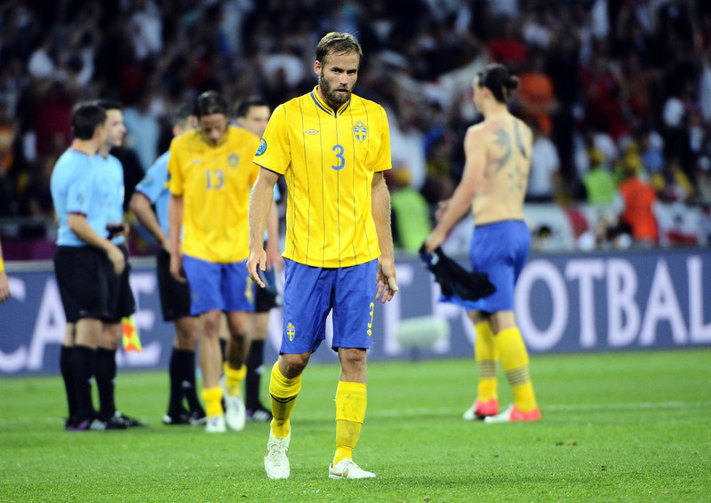 John Mellberg minns när hans pappa Olof kvitterade mot England i EM 2012. Arkivbild.