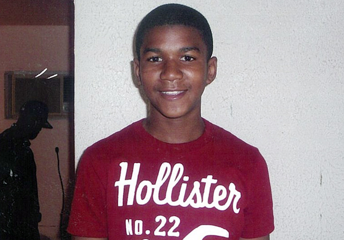 . . .obeväpnade Trayvon Martin.