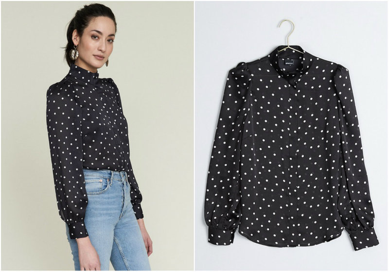 Prickig blus Gina Tricot