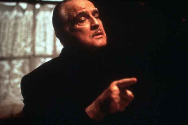 1973. Marlon Brando i rollen som Vito Corleone i The Godfather. 1973. Marlon Brando i rollen som Vito Corleone i The Godfather.