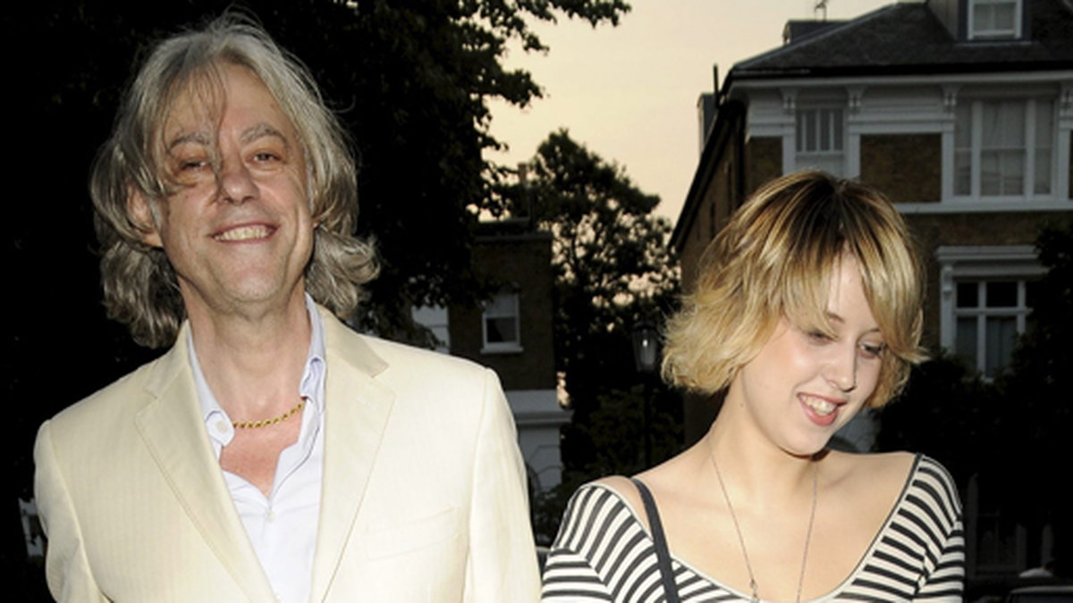 Peaches med sin pappa Bob Geldof på en sommarfest år 2009. 