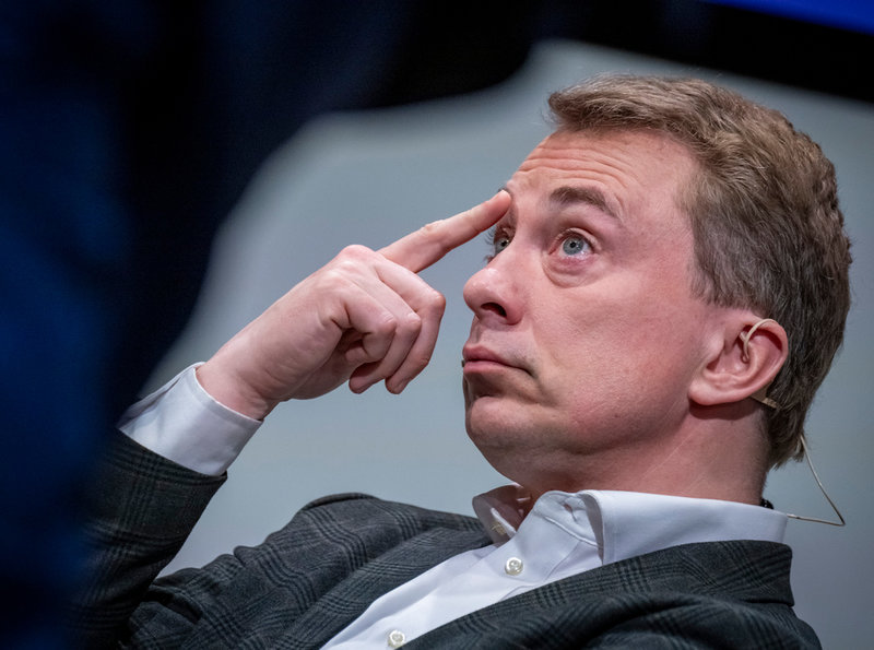 Morten Messerschmidt, Dansk Folkeparti (DF), vid eftervalsdebatt på Publicistklubben i Köpenhamn på onsdagen.