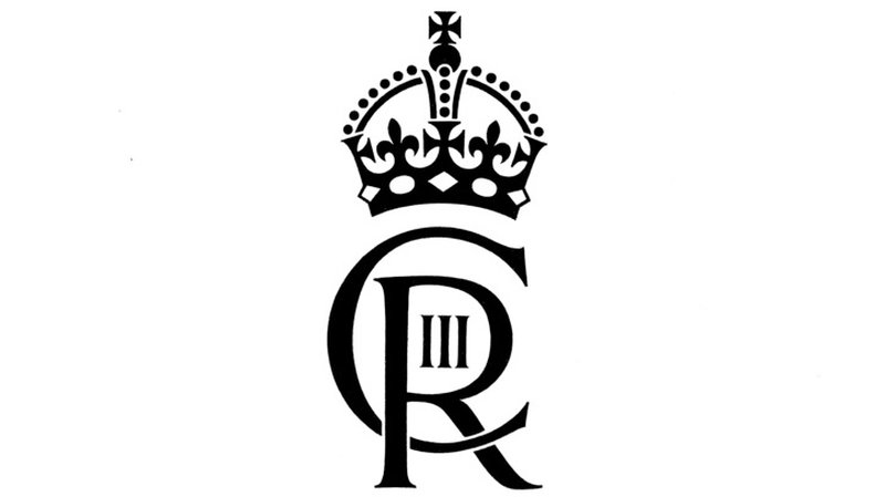 Den brittiska kungens monogram.