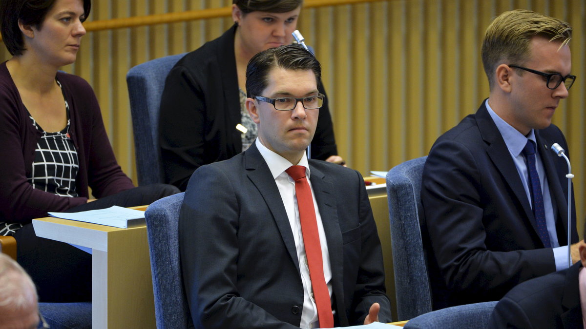 Jimmie Åkesson sjukskrev sig i oktober 2014. 