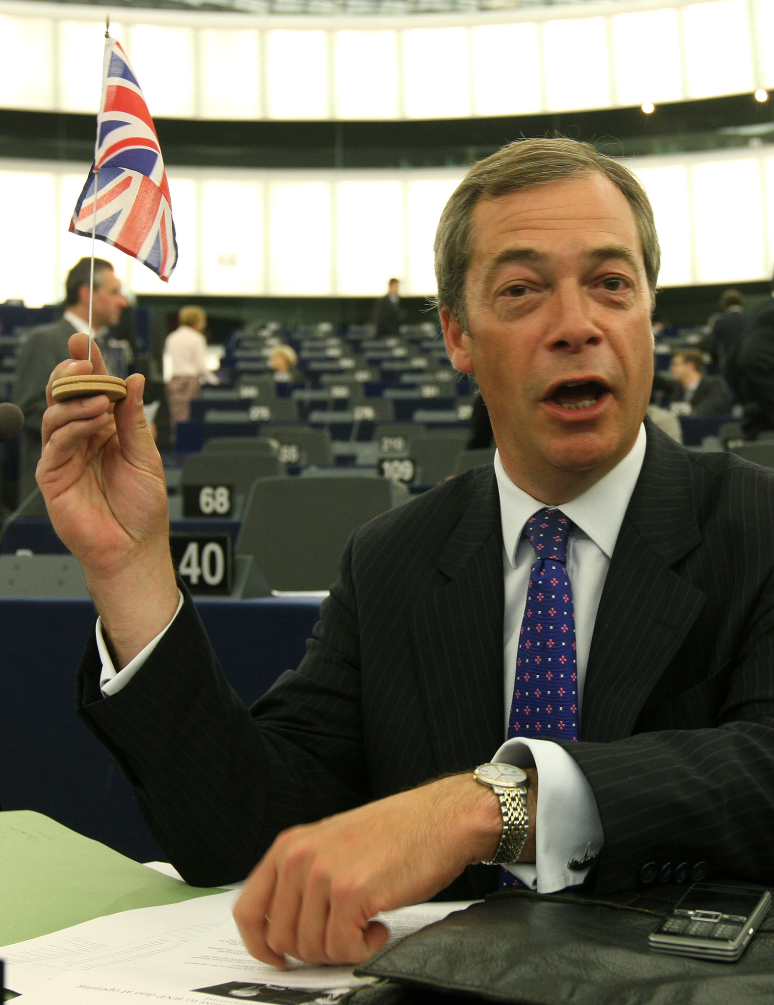 Nigel Farage är en välkänd provokatör i Bryssel.