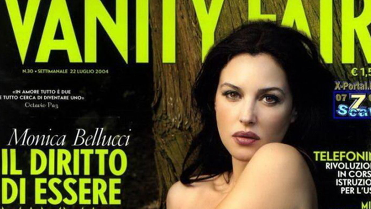Monica Bellucci på omslaget till Vanity Fair. 