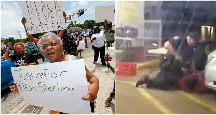 Protester, Black lives matter, Alton Sterling