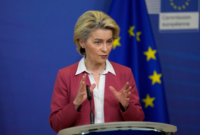 EU-kommissionens ordförande Ursula von der Leyen vill satsa stort på produktionen av halvledare.