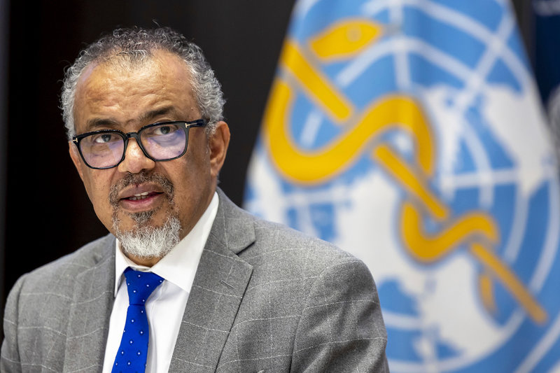 WHO-chefen Tedros Adhanom Ghebreyesus. Arkivbild.