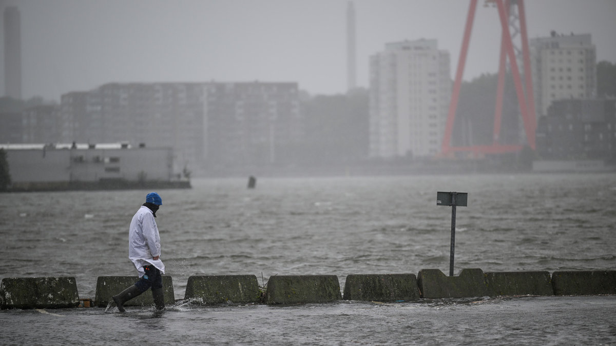 Översvämningar i Göteborg i ovädret Hans spår i augusti förra året.
