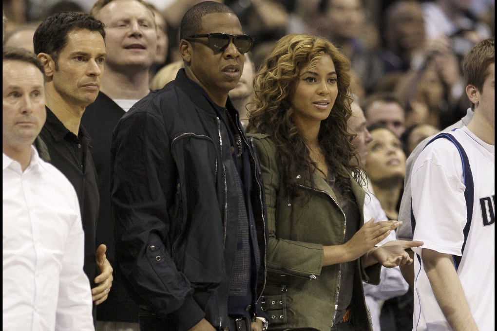 Beyoncé och Jay-z på första parkett.