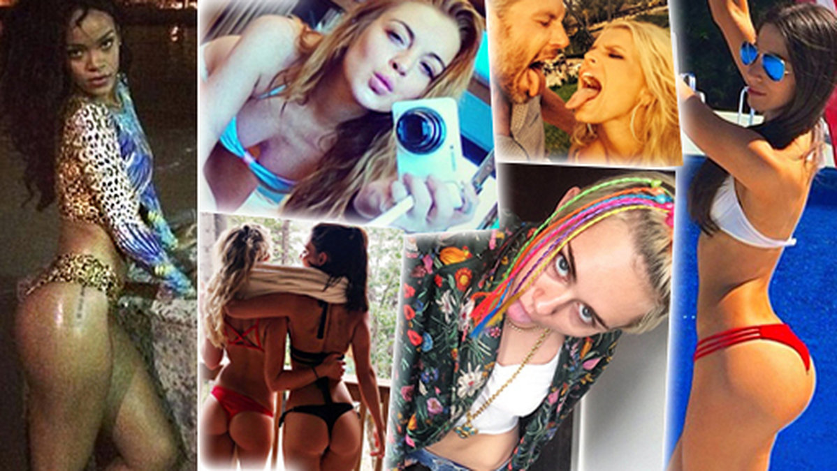 Rihanna, Miley Cyrus och Lindsay Lohan är några av stjärnorna vi spanar i veckans hetaste Instagrambilder. 