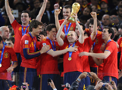 Spanien vann VM-guld tidigare i år.