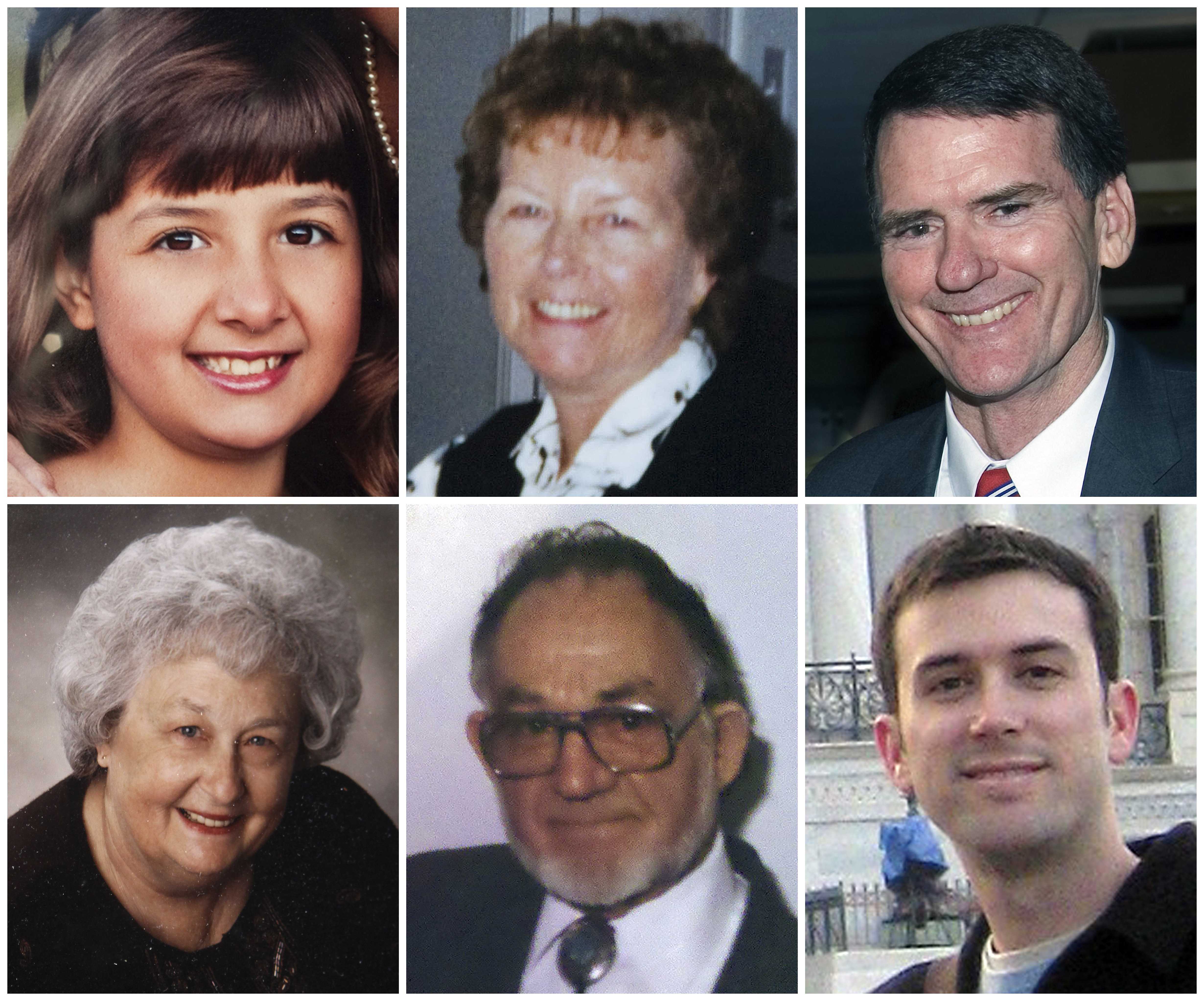 De sex personer som dödades vid massakern i Tucson, Arizona.