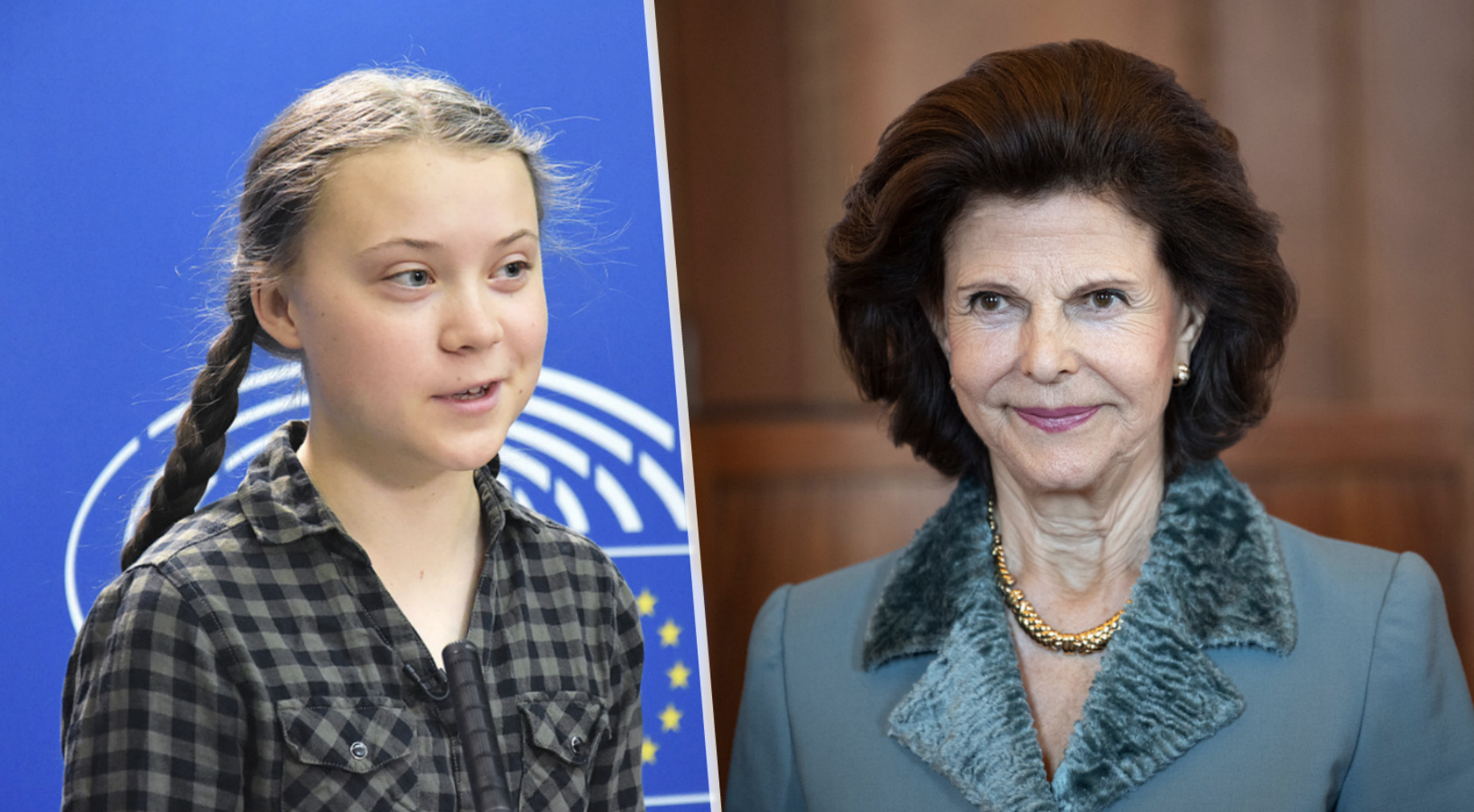 Kung Carl XVI Gustaf, Drottning Silvia, Greta Thunberg