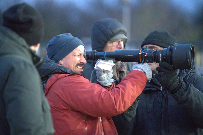 Tarik Saleh under inspelningen av 'The contractor'.
