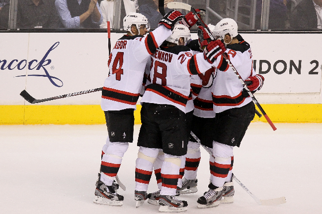 Bortalaget New Jersey tog ledningen i den tredje perioden genom Patrik Elias. Bortalaget New Jersey tog ledningen i den tredje perioden genom Patrik Elias.