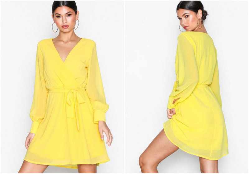 Gul byxdress