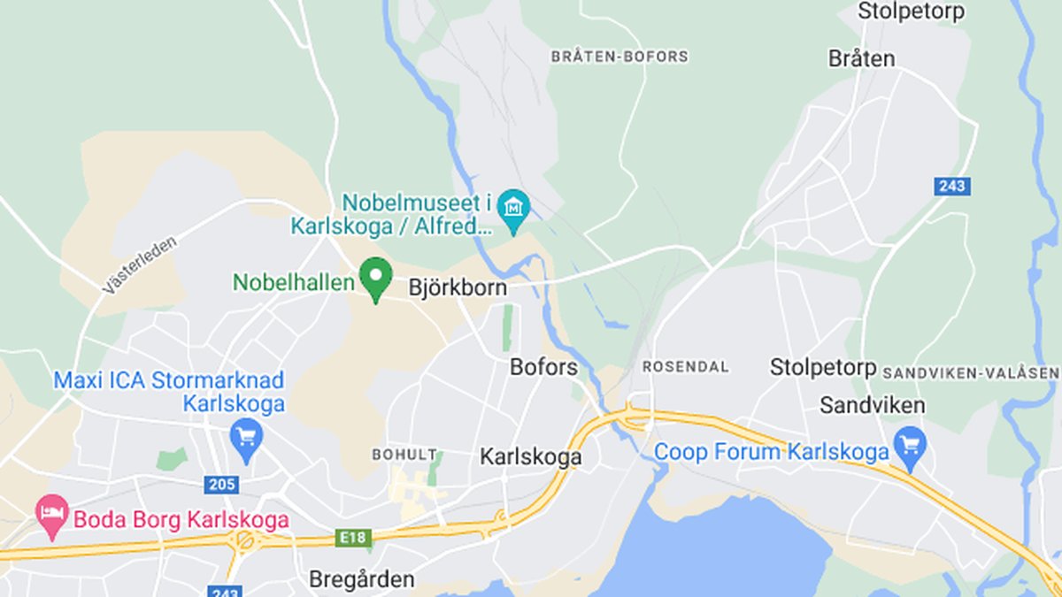 Google maps, Karlskoga
