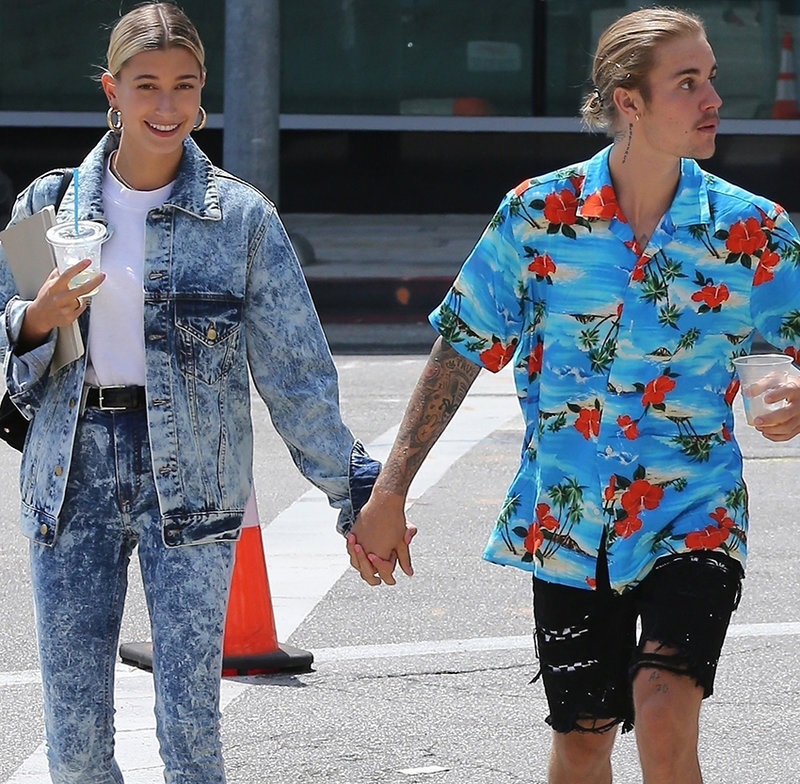 Justin Bieber och Hailey Baldwin Justin Bieber och Hailey Baldwin