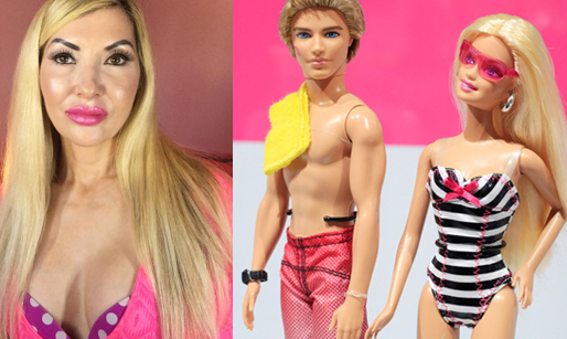 Rachel gör allt för att se ut som Barbie.