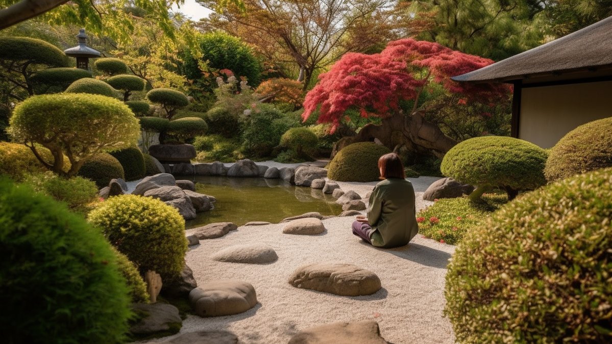 Att bygga sin egen japanska trädgård behöver inte vara speciellt avancerat, och den behöver så klart inte vara lika avancerad som på bilden.