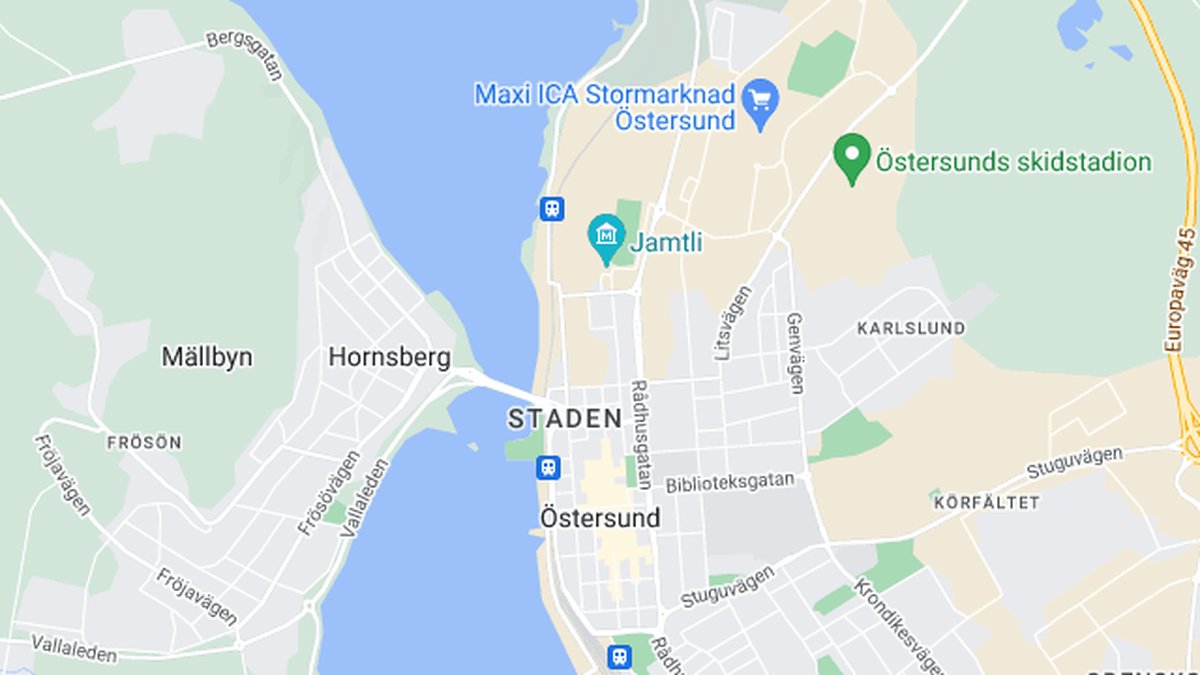Google maps, Östersund